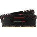 Модуль памяті для компютера DDR4 16GB (2x8GB) 3000 MHz Vengeance LED Red Corsair (CMU16GX4M2C3000C15R)