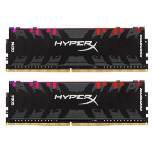 Модуль памяті для компютера DDR4 16GB (2x8GB) 3200 MHz HyperX Predator RGB Kingston Fury (ex.HyperX) (HX432C16PB3AK2/16)