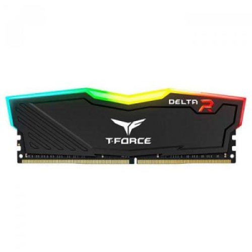 Модуль памяті для компютера DDR4 8GB 2400 MHz Delta Series RGB black Team (TF3D48G2400HC15B01)