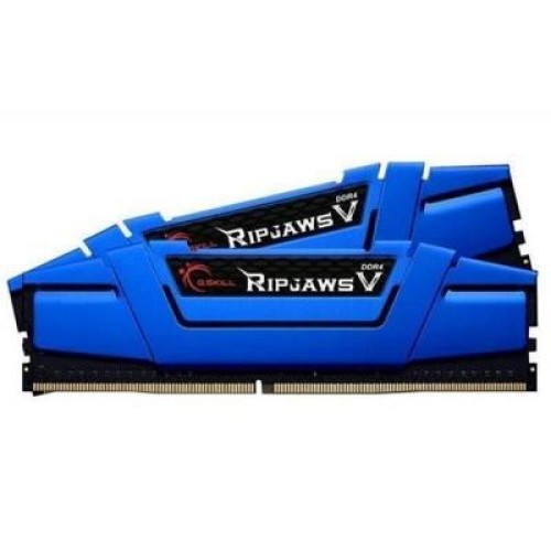 Модуль памяті для компютера DDR4 16GB (2x8GB) 2666 MHz RipjawsV Blue G.Skill (F4-2666C15D-16GVB)