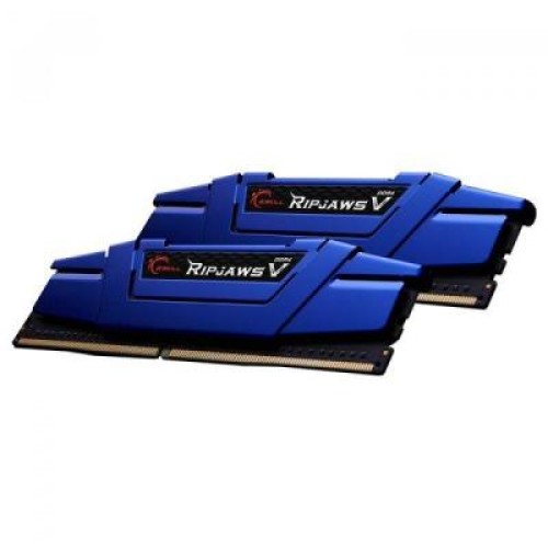 Модуль памяті для компютера DDR4 16GB (2x8GB) 2666 MHz RipjawsV Blue G.Skill (F4-2666C15D-16GVB)