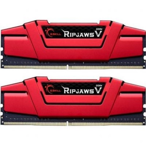 Модуль памяті для компютера DDR4 8GB (2x4GB) 2666 MHz RIPJAWS V RED G.Skill (F4-2666C15D-8GVR)