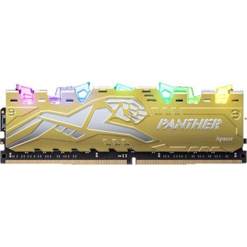 Модуль памяті для компютера DDR4 8GB 3000 MHz Panther Rage RGB Silver-Golden Apacer (EK.08G2Z.GJM)