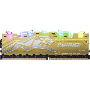 Модуль памяті для компютера DDR4 8GB 3200 MHz Panther Rage RGB Silver-Golden Apacer (EK.08G21.GJM)