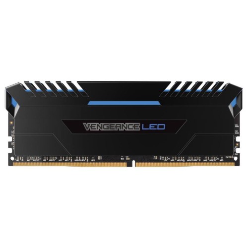 Модуль памяті для компютера DDR4 16GB (2x8GB) 3000 MHz Vengeance Led Blue Corsair (CMU16GX4M2D3000C16B)