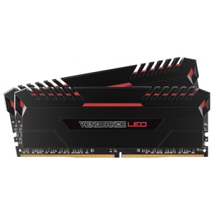 Модуль памяті для компютера DDR4 16GB (2x8GB) 3000 MHz Vengeance Led Red Corsair (CMU16GX4M2D3000C16R)