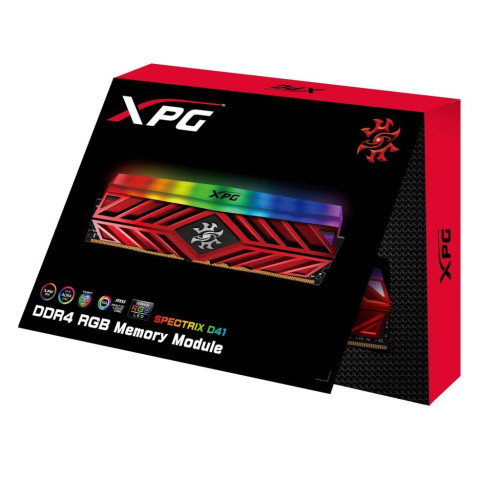 Модуль памяті для компютера DDR4 8GB 4133 MHz XPG Spectrix D41 Red ADATA (AX4U413338G19-SR41)