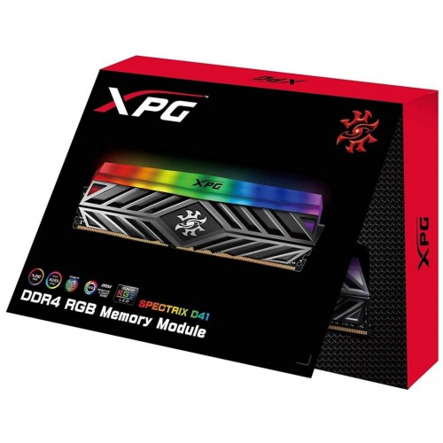 Модуль памяті для компютера DDR4 8GB 4133 MHz XPG Spectrix D41 Tungsten Grey ADATA (AX4U413338G19-ST41)