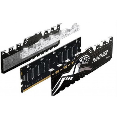 Модуль памяті для компютера DDR4 16GB (2x8GB) 2666 MHz Panther Rage RGB Silver Apacer (EK.16GAV.GQNK2)