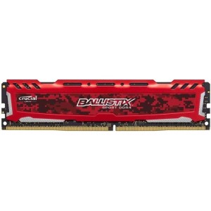 Модуль памяті для компютера DDR4 8GB (2x4GB) 2400 MHz Ballistix Sport Red Micron (BLS2K4G4D240FSE)