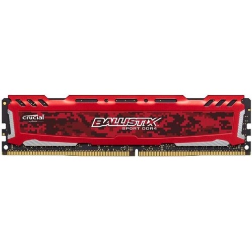 Модуль памяті для компютера DDR4 8GB (2x4GB) 2400 MHz Ballistix Sport Red Micron (BLS2K4G4D240FSE)