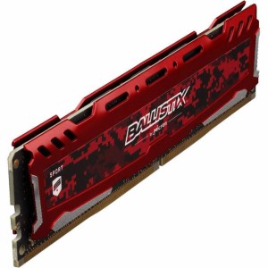 Модуль памяті для компютера DDR4 16GB (2x8GB) 2666 MHz Ballistix Sport Red Micron (BLS2K8G4D26BFSE)