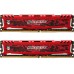 Модуль памяті для компютера DDR4 16GB (2x8GB) 2666 MHz Ballistix Sport Red Micron (BLS2K8G4D26BFSE)