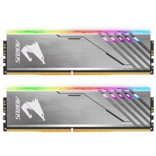 Модуль памяті для компютера DDR4 16GB (2x8GB) 3200 MHz RGB Fusion GIGABYTE (GP-AR32C16S8K2HU416RD)