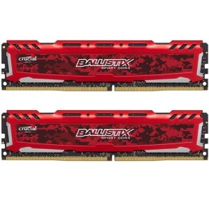 Модуль памяті для компютера DDR4 8GB (2x4GB) 2666 MHz Ballistix Sport Micron (BLS2K4G4D26BFSE)