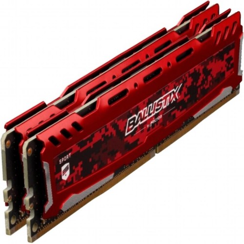 Модуль памяті для компютера DDR4 16GB (2x8GB) 2666 MHz Red Micron (BLS2K8G4D26BFSEK)