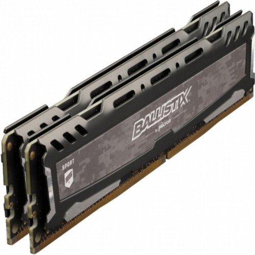 Модуль памяті для компютера DDR4 16GB (2x8GB) 2666 MHz Ballistix Sport Micron (BLS2K8G4D26BFSBK)