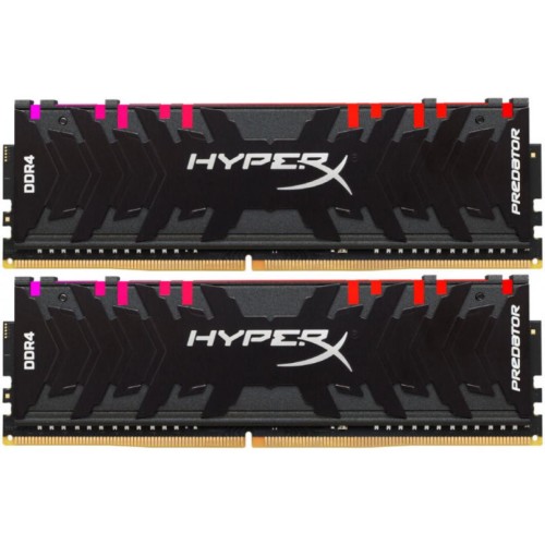 Модуль памяті для компютера DDR4 16GB (2x8GB) 4000 MHz HyperX Predator RGB Kingston Fury (ex.HyperX) (HX440C19PB3AK2/16)