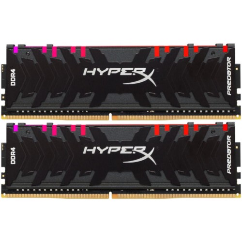 Модуль памяті для компютера DDR4 32GB (2x16GB) 3000 MHz HyperX Predator RGB Kingston Fury (ex.HyperX) (HX430C15PB3AK2/32)