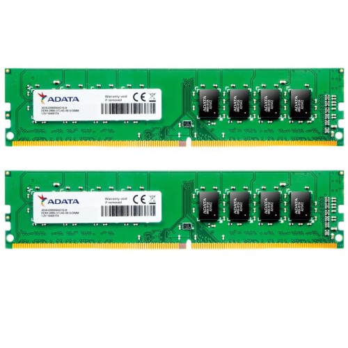 Модуль памяті для компютера DDR4 16GB (2x8GB) 2666 MHz ADATA (AD4U266638G19-D)