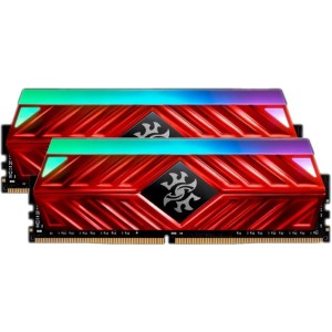 Модуль памяті для компютера DDR4 16GB (2x8GB) 2666 MHz Spectrix D41 Red ADATA (AX4U266638G16-DR41)