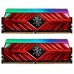 Модуль памяті для компютера DDR4 16GB (2x8GB) 2666 MHz Spectrix D41 Red ADATA (AX4U266638G16-DR41)