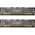 Модуль памяті для компютера DDR4 16GB (2x8GB) 3000 MHz Ballistix Sport LT Gray Micron (BLS2K8G4D30AESBK)