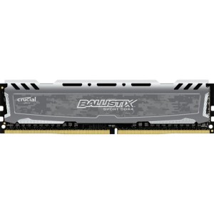 Модуль памяті для компютера DDR4 8GB 3000 MHz Ballistix Sport LT Gray Micron (BLS8G4D30AESBK)