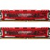 Модуль памяті для компютера DDR4 16GB (2x8GB) 3000 MHz Ballistix Sport Red Micron (BLS2K8G4D30AESEK)