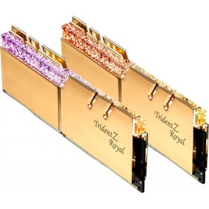 Модуль памяті для компютера DDR4 16GB (2x8GB) 3200 MHz Trident Z Royal RGB Gold G.Skill (F4-3200C16D-16GTRG)