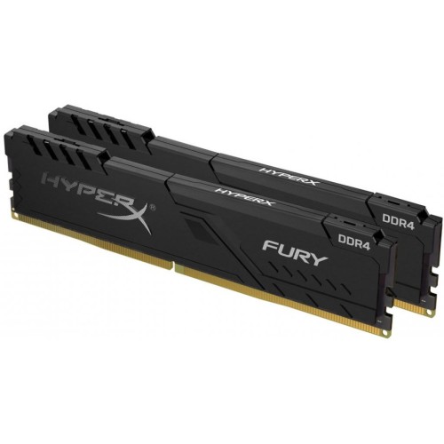 Модуль памяті для компютера DDR4 16GB (2x8GB) 3200 MHz HyperX FURY Black Kingston Fury (ex.HyperX) (HX432C16FB3K2/16)