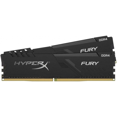 Модуль памяті для компютера DDR4 16GB (2x8GB) 3200 MHz HyperX FURY Black Kingston Fury (ex.HyperX) (HX432C16FB3K2/16)