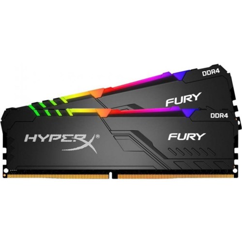 Модуль памяті для компютера DDR4 16GB (2x8GB) 3200 MHz HyperX FURY RGB Kingston Fury (ex.HyperX) (HX432C16FB3AK2/16)