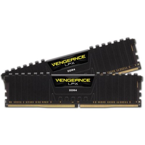 Модуль памяті для компютера DDR4 16GB (2x8GB) 3600 MHz Vengeance LPX Black Corsair (CMK16GX4M2D3600C18)