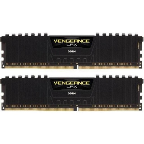 Модуль памяті для компютера DDR4 16GB (2x8GB) 3600 MHz Vengeance LPX Black Corsair (CMK16GX4M2D3600C18)