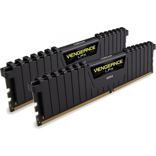 Модуль памяті для компютера DDR4 32GB (2x16GB) 2666 MHz Vengeance LPX Black Corsair (CMK32GX4M2A2666C16)