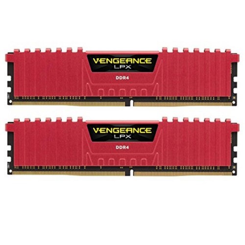 Модуль памяті для компютера DDR4 32GB (2x16GB) 2666 MHz Vengeance LPX Red Corsair (CMK32GX4M2A2666C16R)