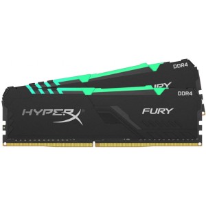 Модуль памяті для компютера DDR4 16GB (2x8GB) 3466 MHz HyperX FURY RGB Kingston Fury (ex.HyperX) (HX434C16FB3AK2/16)