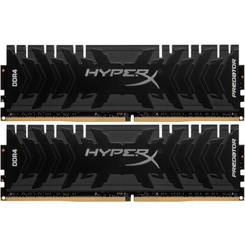 Модуль памяті для компютера DDR4 16GB (2x8GB) 3600 MHz HyperX Predator Black Kingston Fury (ex.HyperX) (HX436C17PB4K2/16)