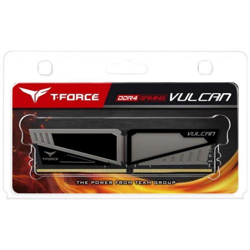 Модуль памяті для компютера DDR4 8GB 2666 MHz T-Force Vulcan Gray Team (TLGD48G2666HC15B01)