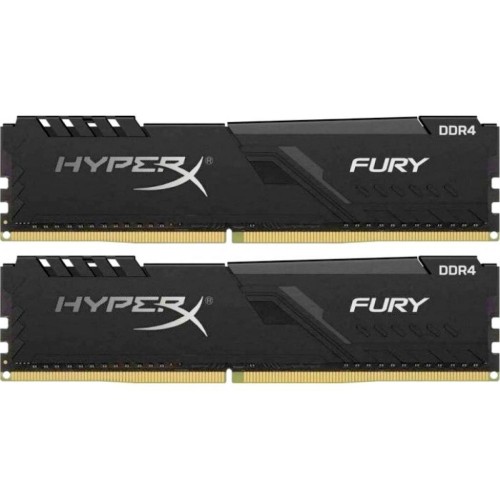 Модуль памяті для компютера DDR4 8GB (2x4GB) 3000 MHz HyperX Fury Black Kingston Fury (ex.HyperX) (HX430C15FB3K2/8)