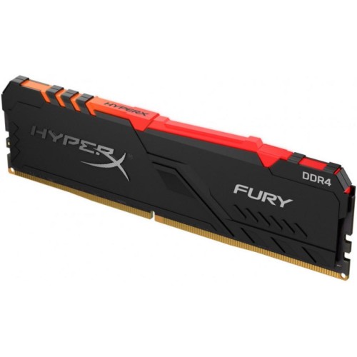 Модуль памяті для компютера DDR4 8GB 2666 MHz HyperX Fury Black RGB Kingston Fury (ex.HyperX) (HX426C16FB3A/8)