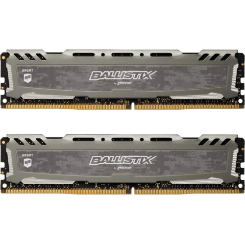 Модуль памяті для компютера DDR4 32GB (2x16GB) 3200 MHz Ballistix Gray Micron (BLS2K16G4D32AESB)