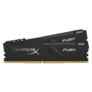 Модуль памяті для компютера DDR4 32GB (2x16GB) 2400 MHz HyperX FURY Black Kingston Fury (ex.HyperX) (HX424C15FB3K2/32)