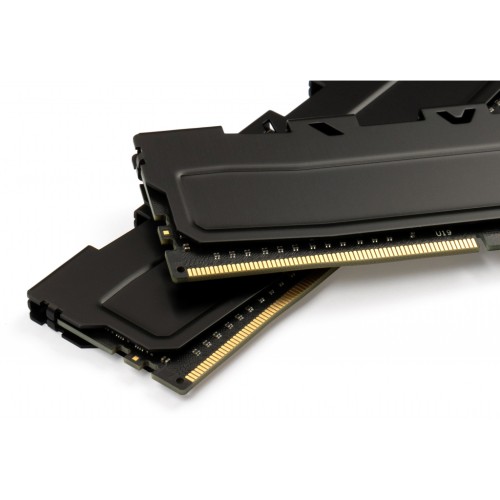 Модуль памяті для компютера DDR4 16GB (2x8GB) 3000 MHz Kudos Black eXceleram (EKBLACK4163016AD)