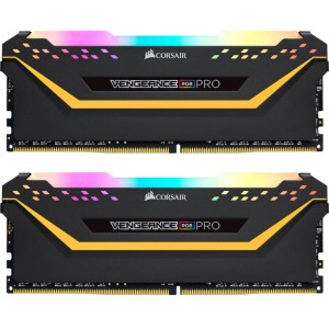 Модуль памяті для компютера DDR4 16GB (2x8GB) 3200 MHz Vengeance RGB Pro Black Corsair (CMW16GX4M2C3200C16-T)