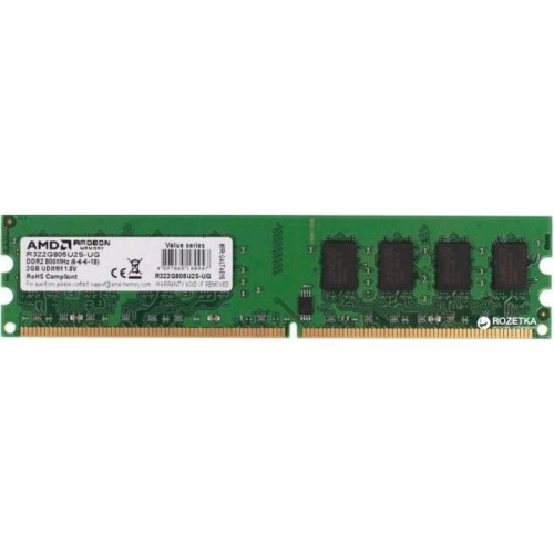 Модуль памяті для компютера DDR2 2GB 800 MHz AMD (R322G805U2S-UG)
