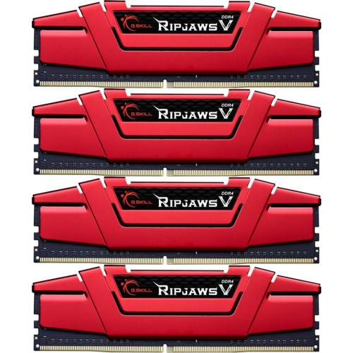 Модуль памяті для компютера DDR4 64GB (4x16GB) 3200 MHz Ripjaws V G.Skill (F4-3200C15Q-64GVR)