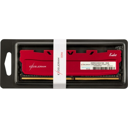 Модуль памяті для компютера DDR4 8GB 3200 MHz Kudos Red eXceleram (EKRED4083216A)