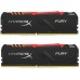 Модуль памяті для компютера DDR4 16GB (2x8GB) 3600 MHz HyperX Fury RGB Kingston Fury (ex.HyperX) (HX436C17FB3AK2/16)